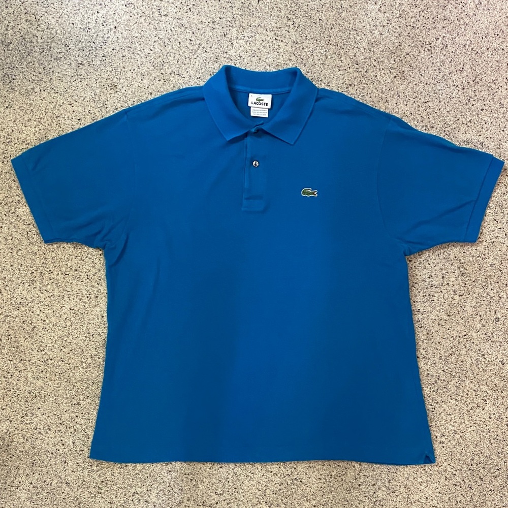 Lacoste Men's Vibrant Teal Blue Polo Shirt